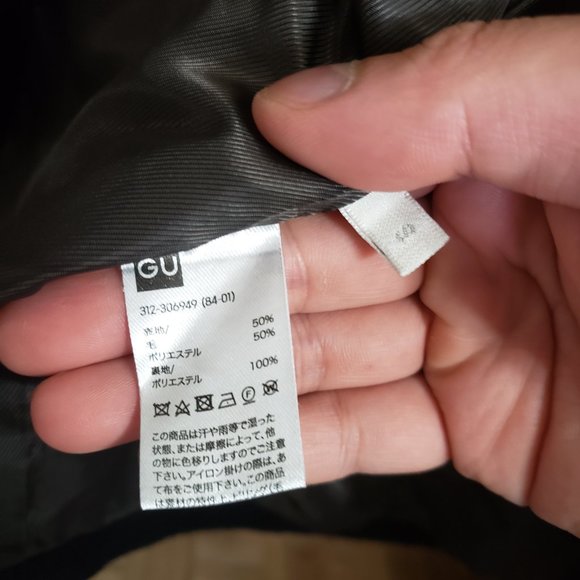 Unisex Dark Navy Long Coat 100%  Wool - Picture 6 of 10